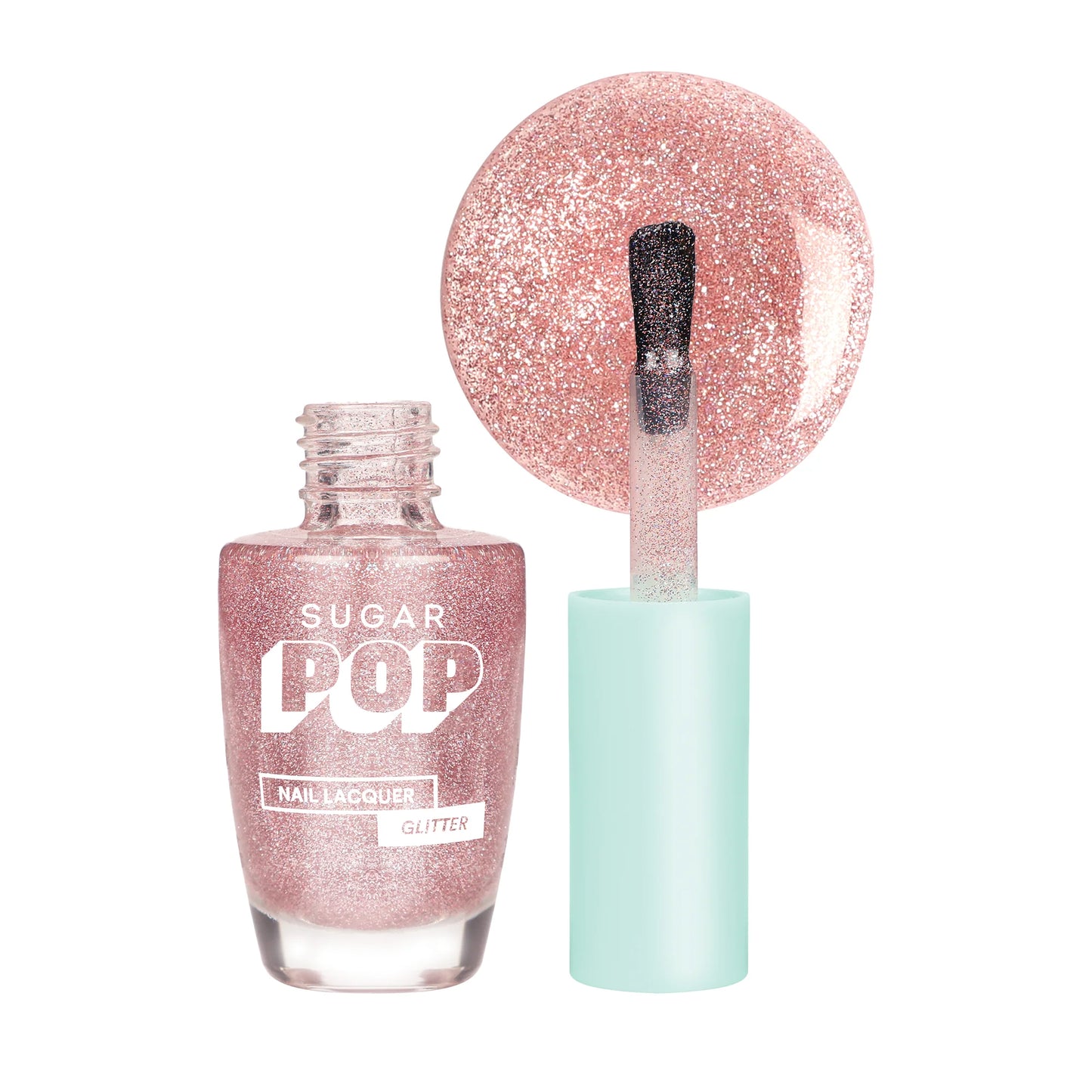 SUGAR POP Nail Lacquer Glitter - 01 Rose Quartz