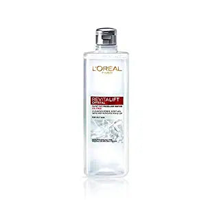 L'Oreal Paris Purifying Micellar Water, Cleanses pores and Removes Makeup, With Oil-Free Technology, Revitalift Crystal