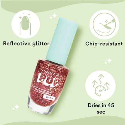 SUGAR POP Nail Lacquer Glitter - 05 Dazzling Diva