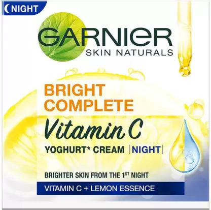 Garnier Bright Complete Vitamin C Yoghurt Night Cream, 18g