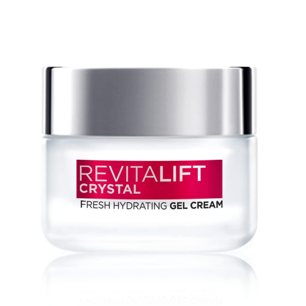 L'Oreal Paris Revitalift Crystal Fresh Hydrating Gel Cream, Oil-Free moisturiser, With Salicylic Acid