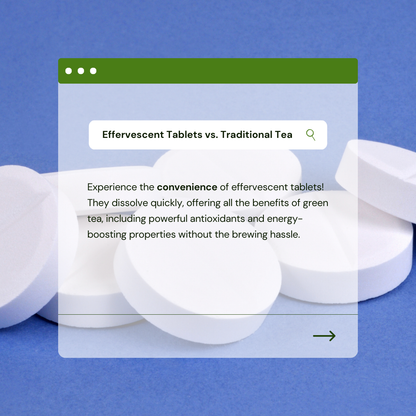 GREEN TEA EFFERVESCENT TABLETS