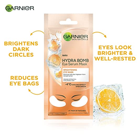 Garnier Skin Naturals, Eye Mask, Hydrating & Revitalising, Hydra Bomb Eye Serum Mask