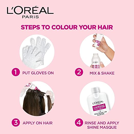 L'Oreal Paris Casting Creme Gloss Ammonia Free Hair Colour, Chocolate