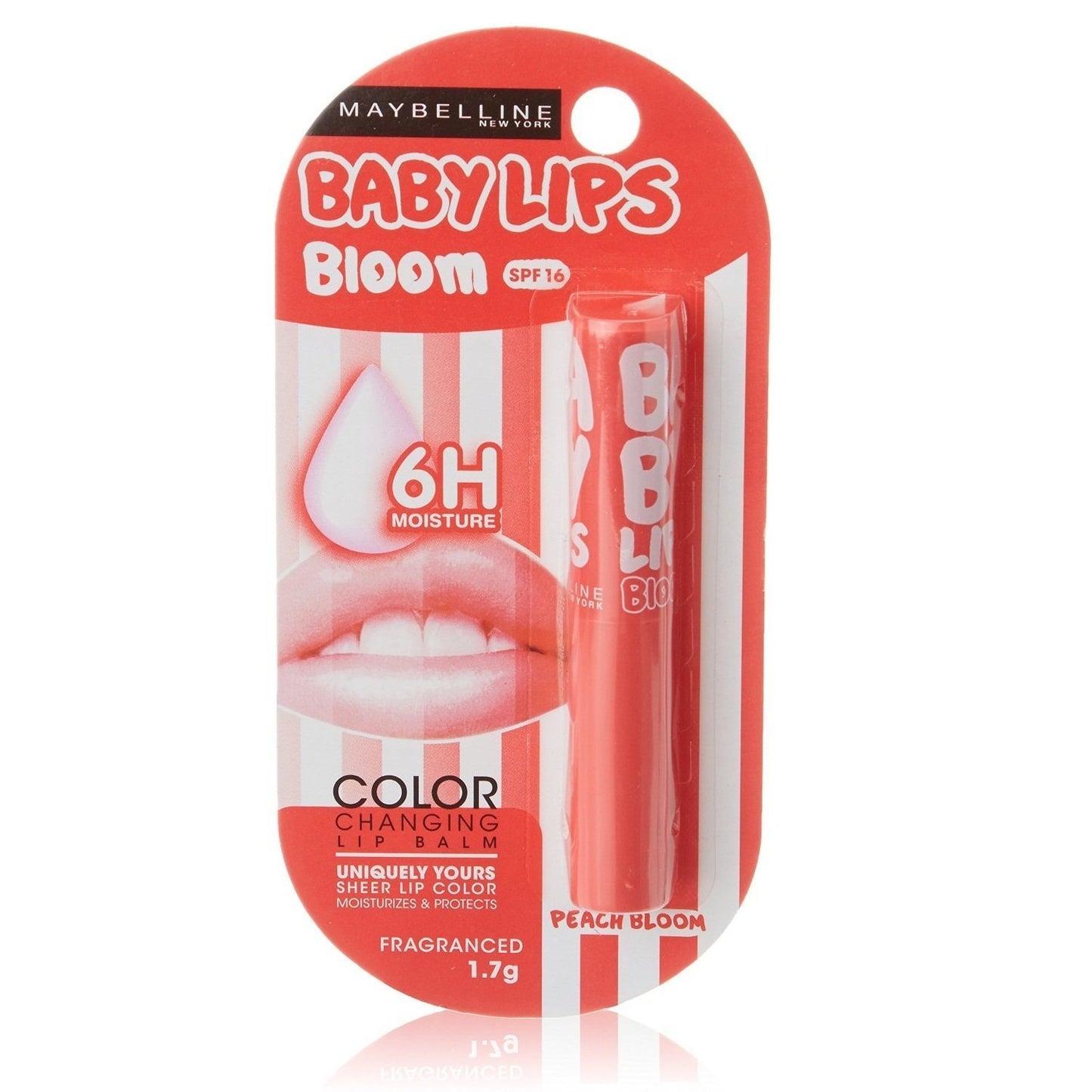 Maybelline Lip Smooth Color Bloom, Lip Balm, Glossy Finish - Peach Blossom