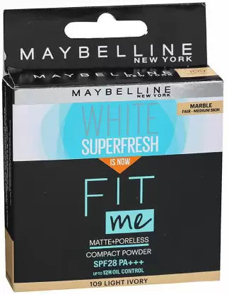 MAYBELLINE NEW YORK Fit Me Compact, 109 Light Ivory Compact  (109 Light Ivory, Light Ivory, 8 g)