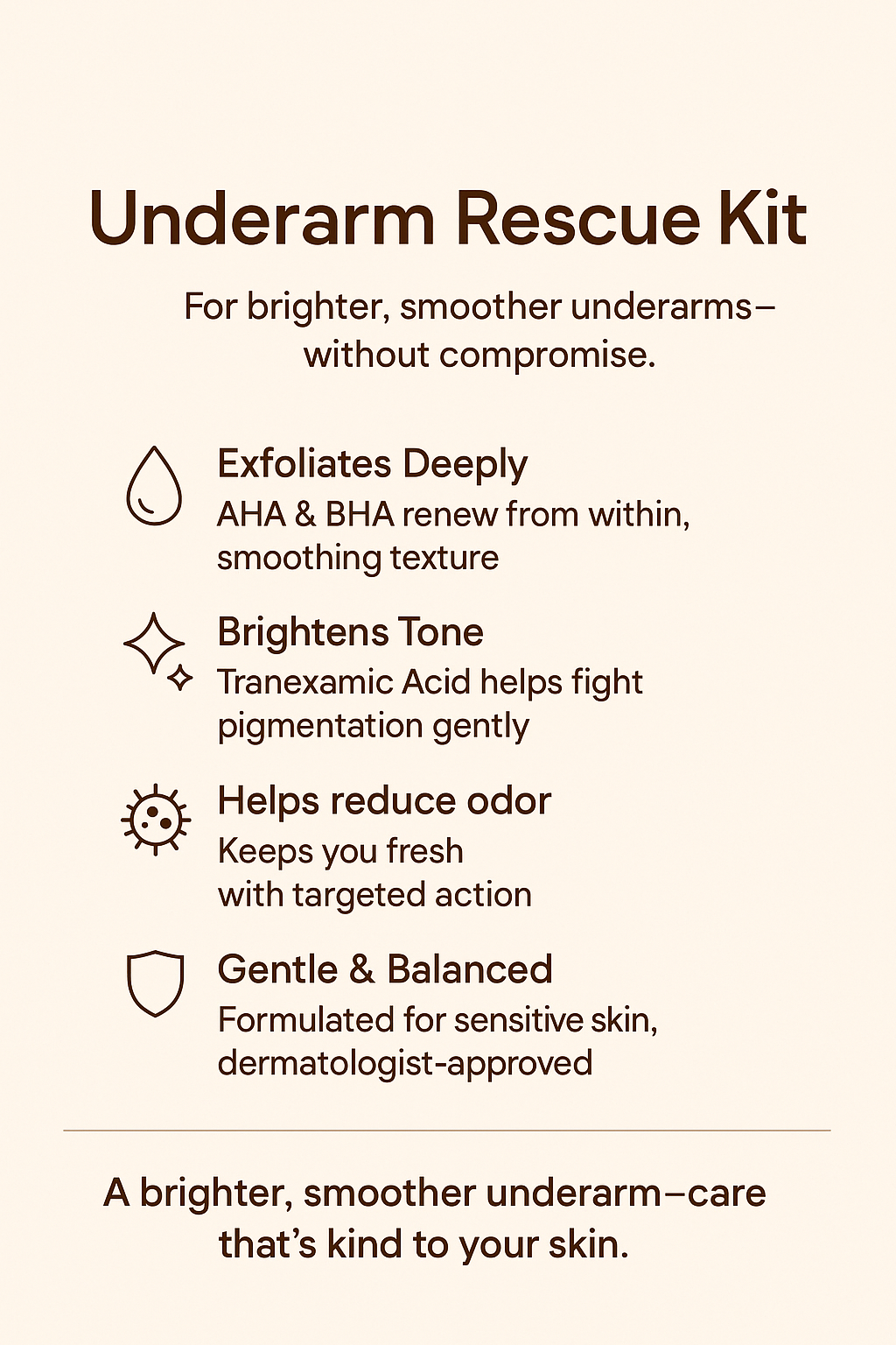 Underarm dark patches & sweat issues?