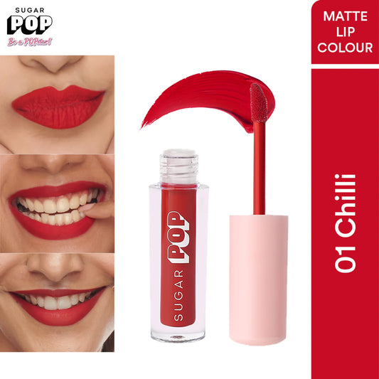 SUGAR POP Matte Lipcolour - 01 Chilli