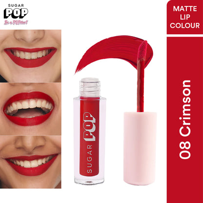 SUGAR POP Matte Lipcolour - 08 Crimson