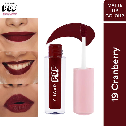 SUGAR POP Matte Lipcolour - 19 Cranberry