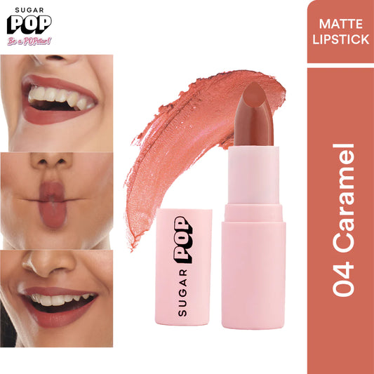 SUGAR POP Matte Lipstick - 04 Caramel