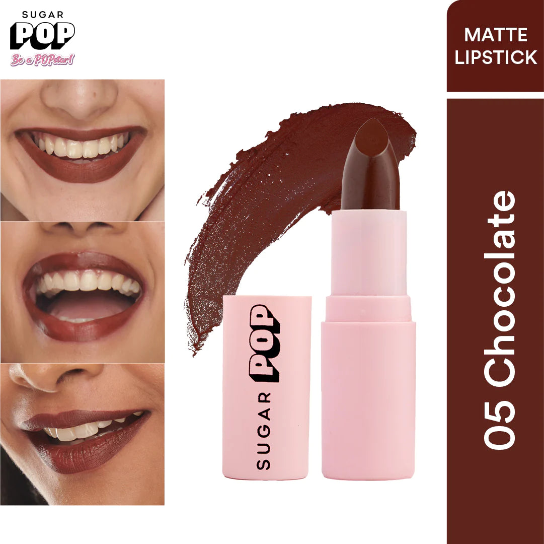 SUGAR POP Matte Lipstick - 05 Chocolate