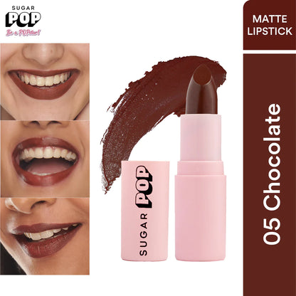 SUGAR POP Matte Lipstick - 05 Chocolate