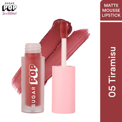 SUGAR POP Matte Mousse Lipstick - 05 Tiramisu Tart