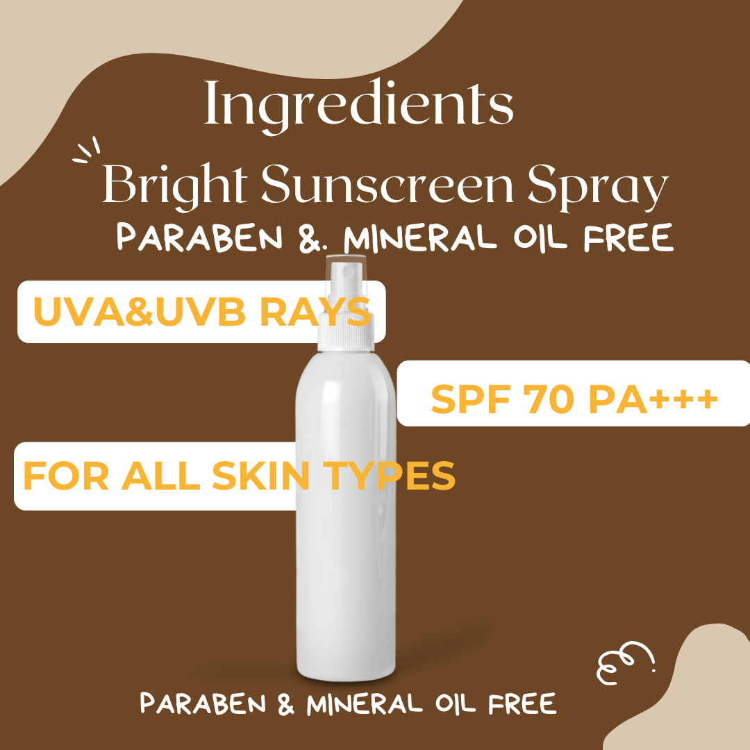 Sunscreen Spray FOR Premature  Ageing, and Skin Damage.