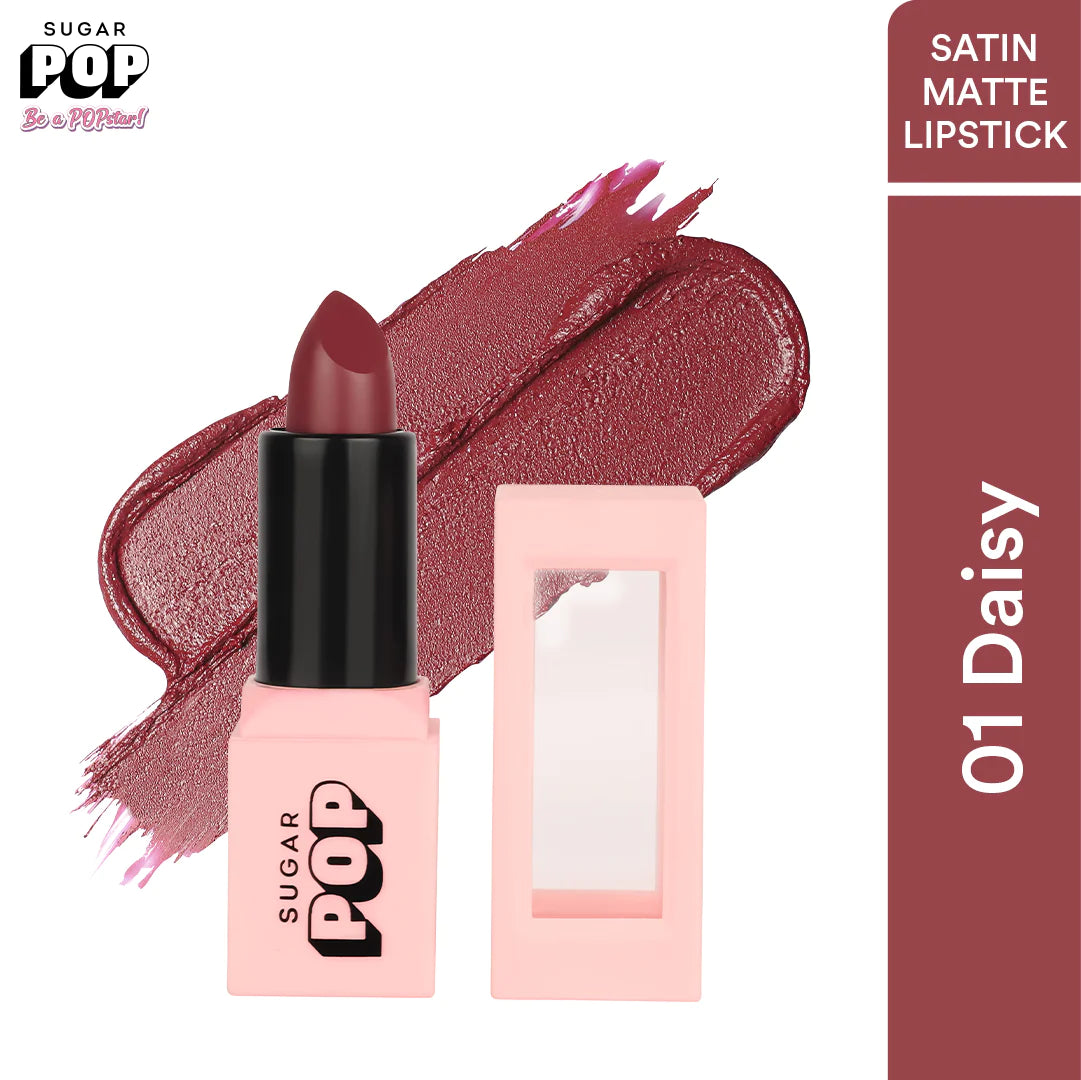 SUGAR POP Satin Matte Lipstick - 01 Daisy