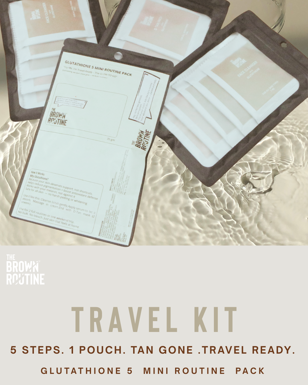 GLUTATHIONE 5 MINI PACK /Pigmentation Trial & Travel Kit – ₹639