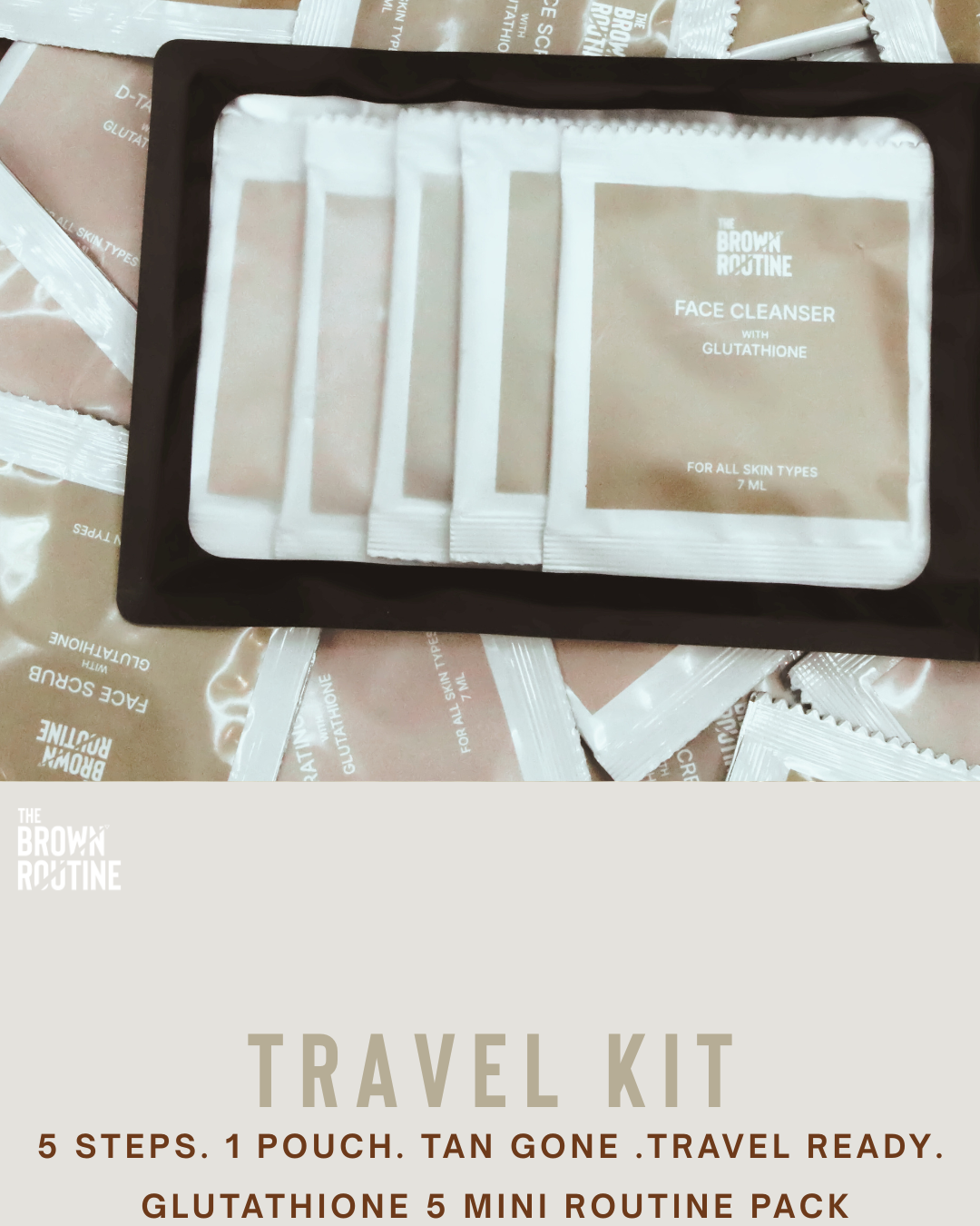 GLUTATHIONE 5 MINI PACK /Pigmentation Trial & Travel Kit – ₹639