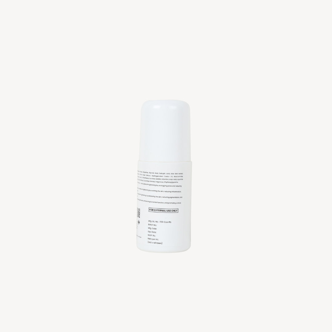 4% AHA + BHA underarm roll-on, BENEFITS: SKIN | BODY
