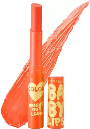 MAYBELLINE NEW YORK Baby lips Bright Out Loud Lip Balm Striking Orange