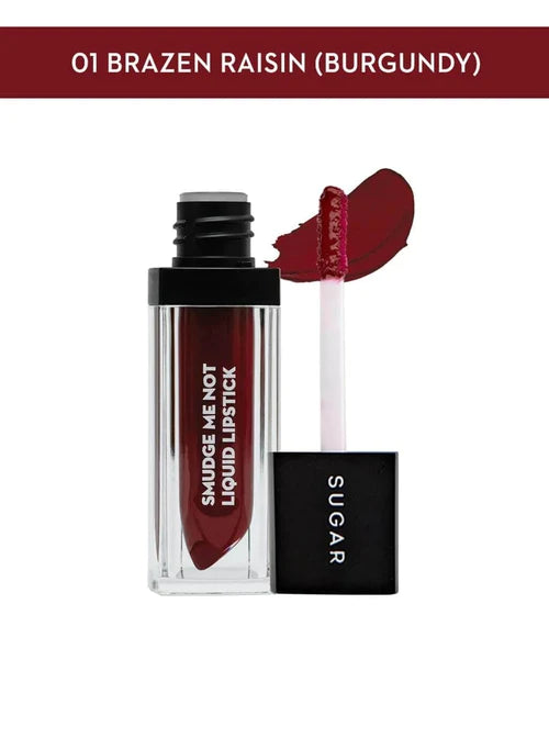 Smudge Me Not Liquid Lipstick - 01 Brazen Raisin (Burgundy)