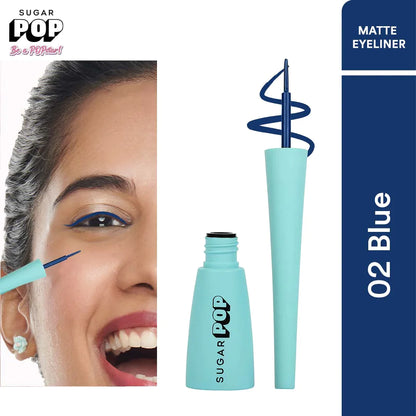 SUGAR POP Matte Eyeliner - 02 Blue